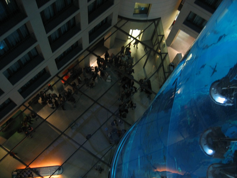 Illustration for article titled Aquadom Is Largest Cylindrical Aquarium on the Planet